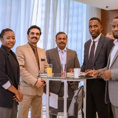 Managing Director Mr. Binu S With Mr. Sajith Kumar P K Group Ceo Md Of Ibmc Group And Ugandan Business Delegate